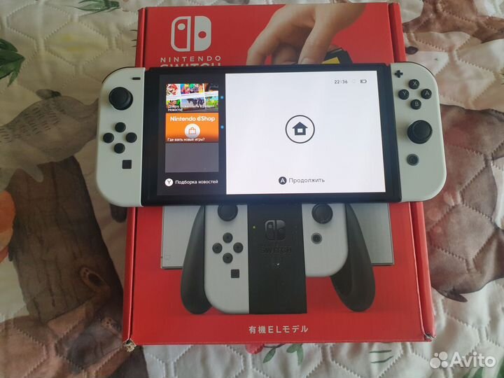 Новая Nintendo switch oled прошитая(чип) 64гб+256г