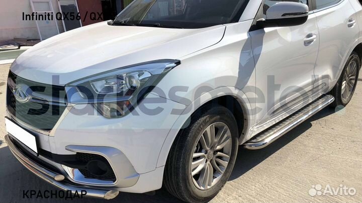 Пороги подножки Infiniti QX56 / QX80 OFFroad