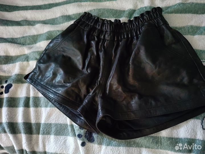 Кожаные шорты 44-46 натуральная кожа