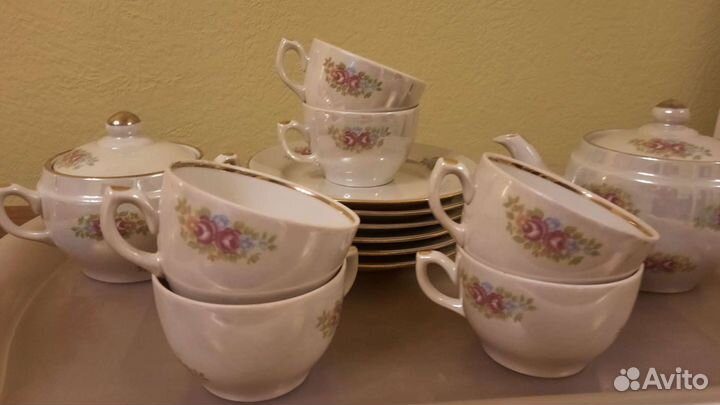 Чайный сервиз фарфор СССР