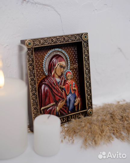 Икона Святой Анны Праведной 15х12 см