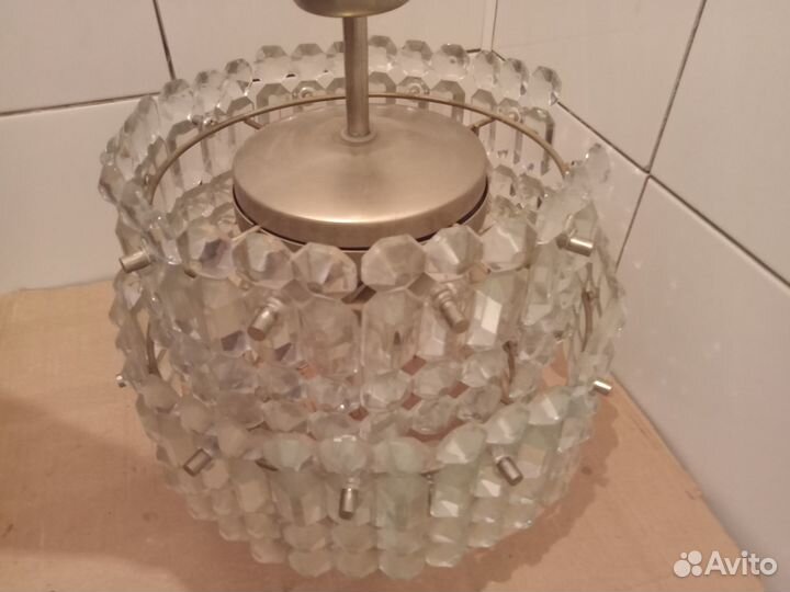 Хрустальная люстра СССР и бра