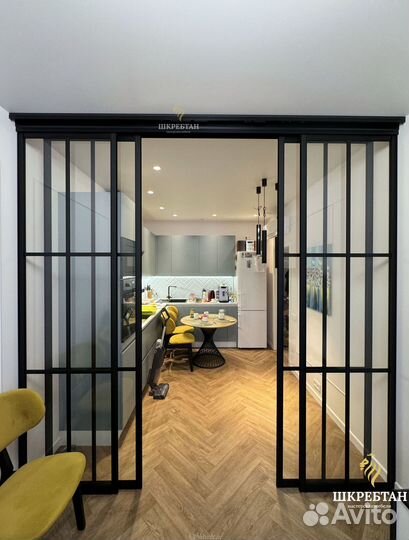 Раздвижные перегородки для зонирования