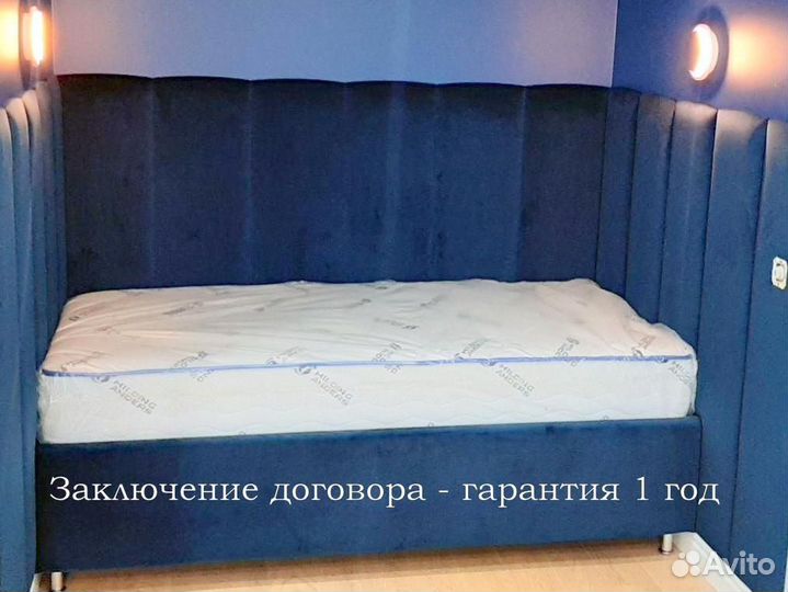 Мягкие стеновые панели, детская кровать