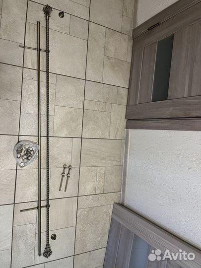 Карниз для штор двухрядный металлический 1,6 м