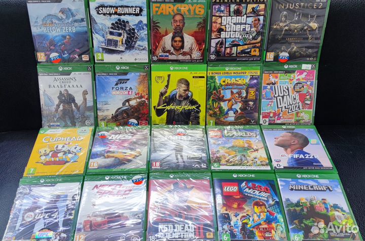 Игры на дисках для Xbox one диски