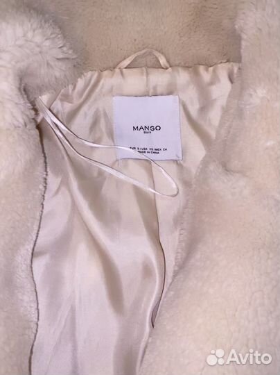 Шубка Mango S-M молочная