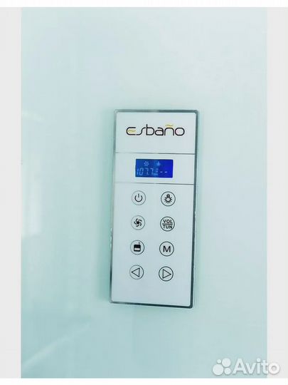 Кабина квадратная с крышей и LED освещением esbano-ES-L100CKR. размер: 100 х 100 х 210