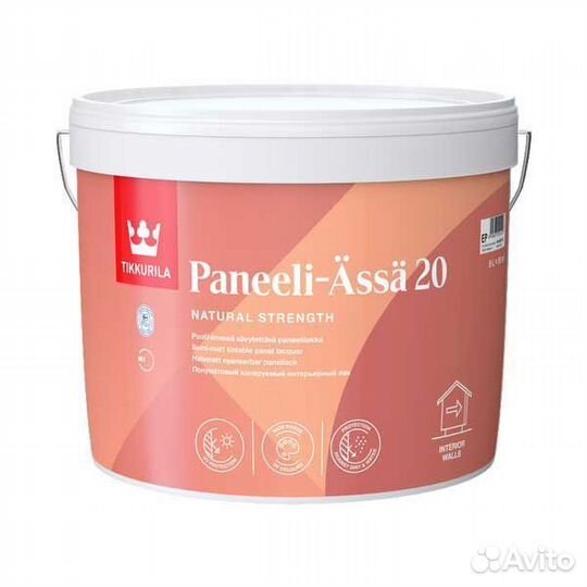 Лак акриловый интерьерный 9л