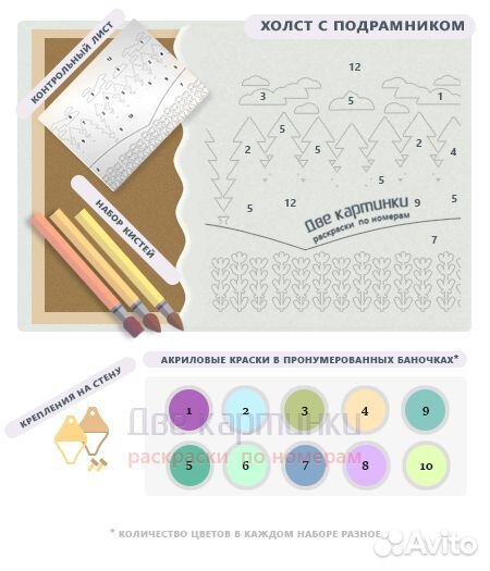 Картина по номерам 40x50 Птичка на фоне зимнего пе
