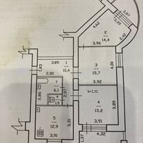 3-к. квартира, 76,2 м², 3/10 эт.