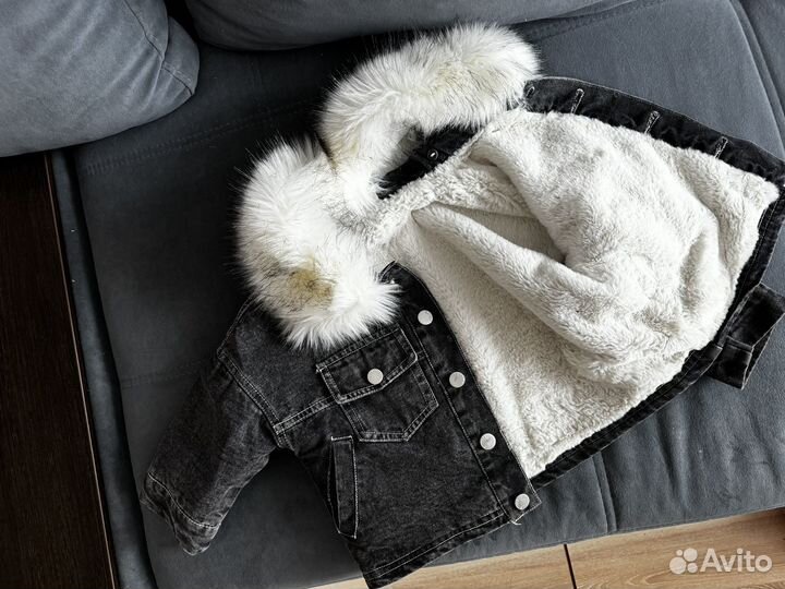 Джинсовка с мехом детская