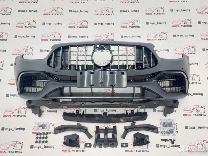 Бампер в сборе на E-class w213 в стиле E63s 2020г+