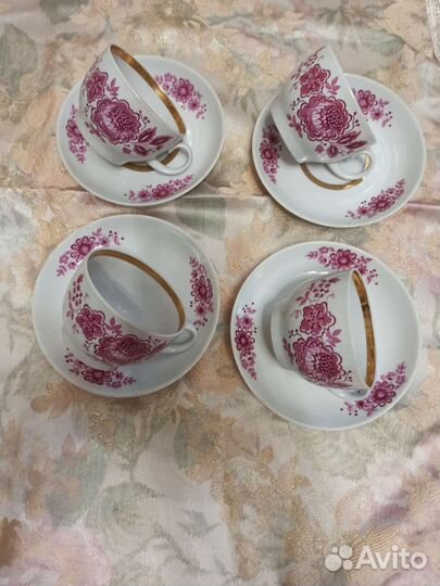 Чайный сервиз дулево ваза сервиз