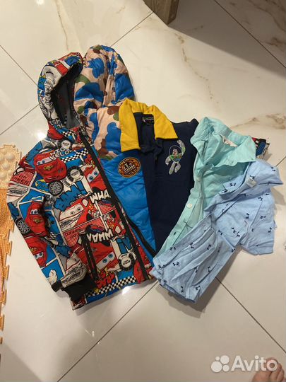 Вещи пакетом на мальчика 92 98 116 120