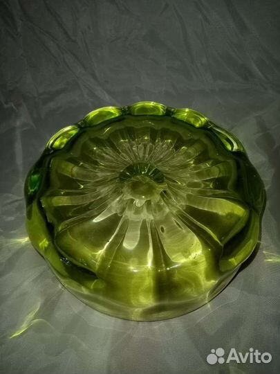 Ваза Мухиной цветное стекло СССР