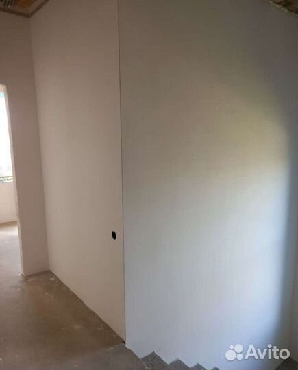 Шпаклёвка стен, покраска стен