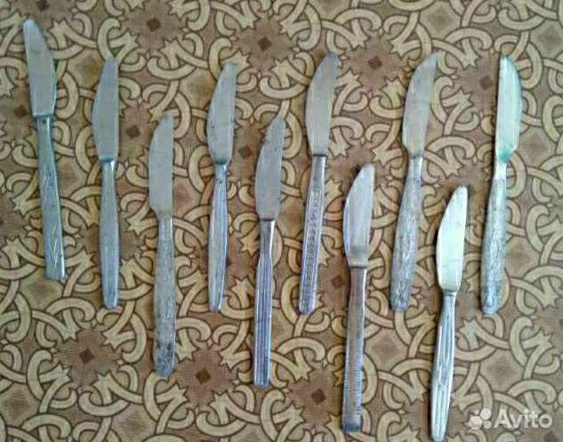 Ложки вилки ножи СССР разные