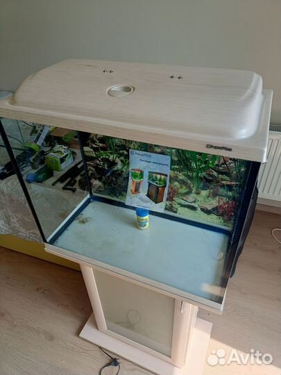 2 аквариума, 2 фильтра, обогреватели, компрессор