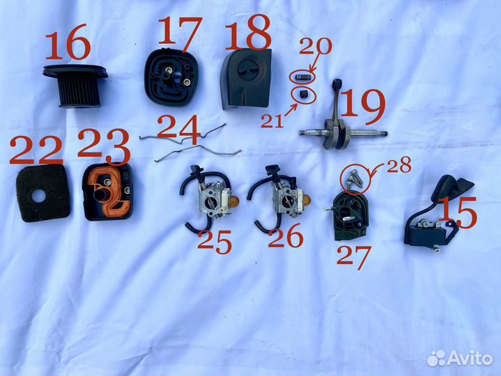 Запчасти Stihl BG 86, SH 86