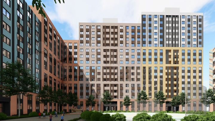 2-к. квартира, 50 м², 7/17 эт.