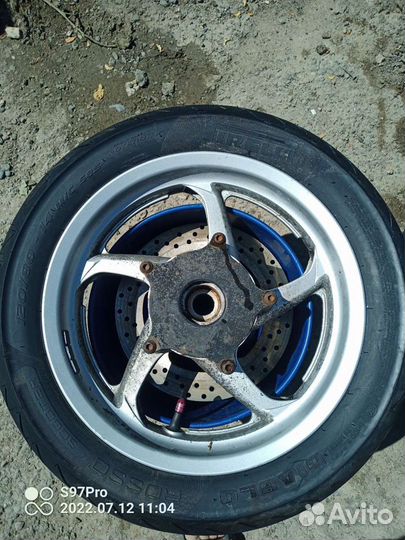 Обод передний с покрышкой yamaha Majesty 400