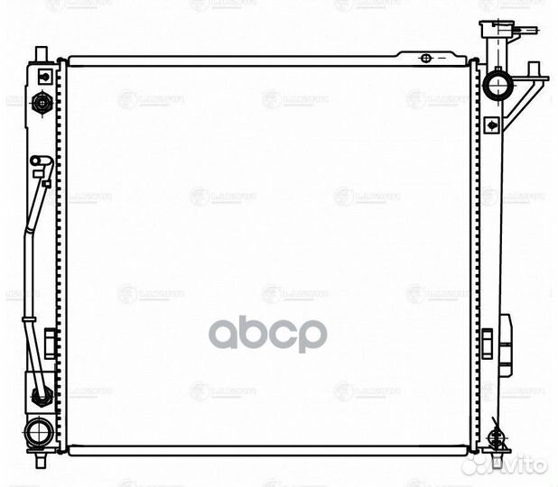 LRC 08123 luzar Радиатор охл. KIA Sorento II (0
