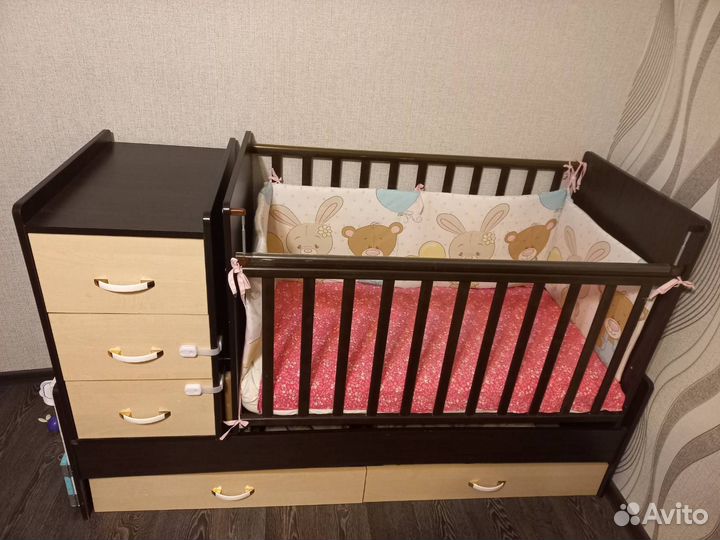 Детская кроватка трансформер Фея