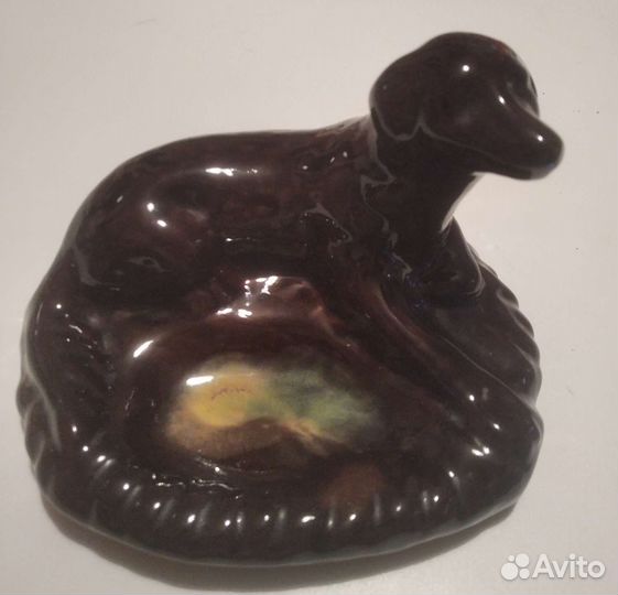 Пепельница СССР в виде собаки 1982г