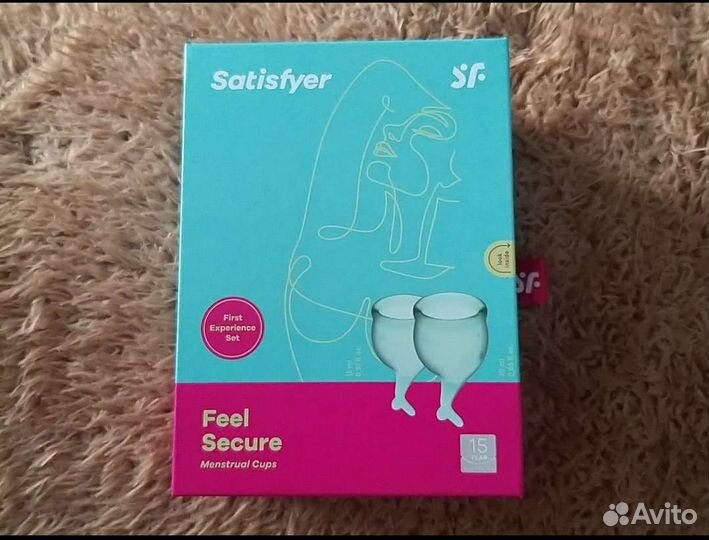 Менструальные чаши 2 шт satisfyer новые