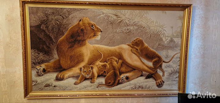 Гобелен Львы и др