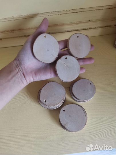 Заготовка для декупажа/росписи, спил березы