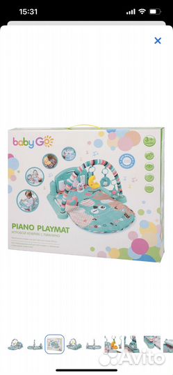 Развивающий коврик новый