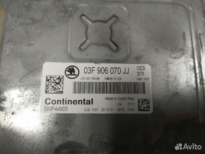 Блок управления двигателем Шкода Ети