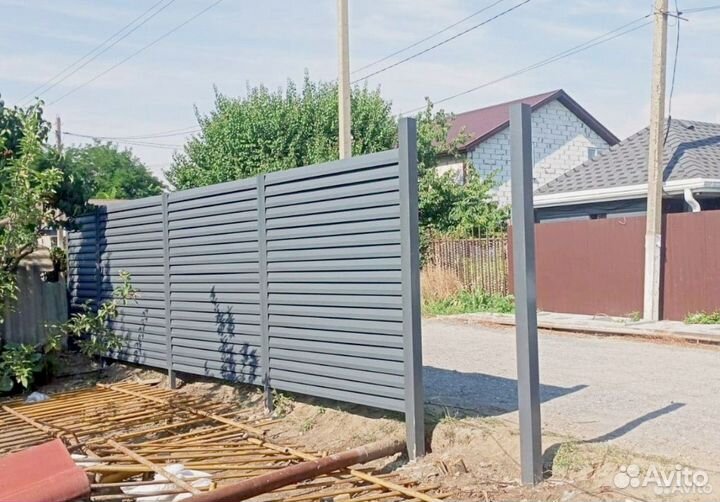 Забор жалюзи под ключ