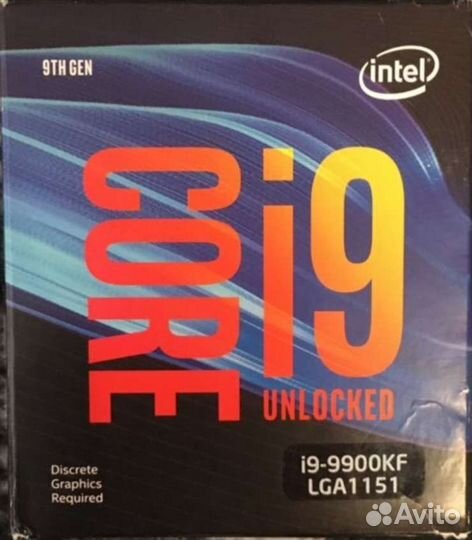 Процессор Intel core i9 9900KF BOX LGA1551v2