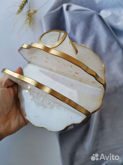 Салфетница с горным хрусталём