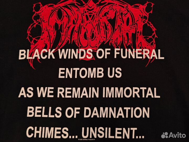 Футболка Immortal Black metal