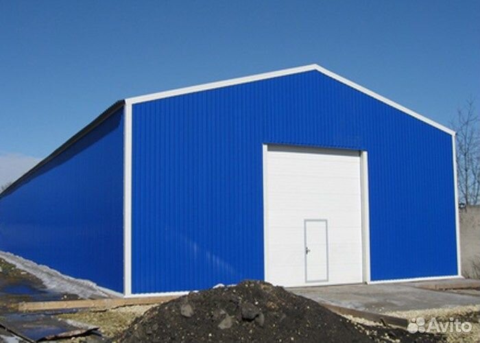 Каркасный ангар под ключ за 1 месяц 20х40