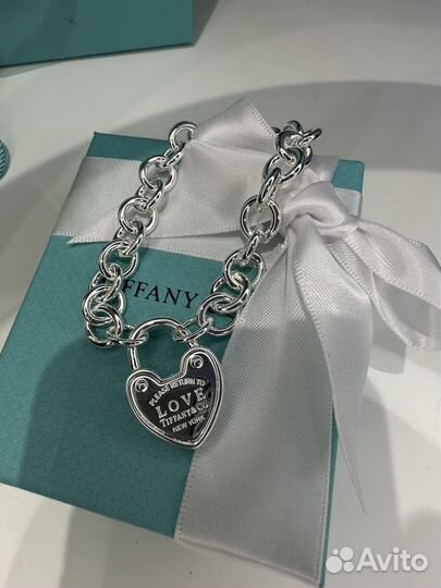 Браслет Tiffany&Co замочек серебро 925