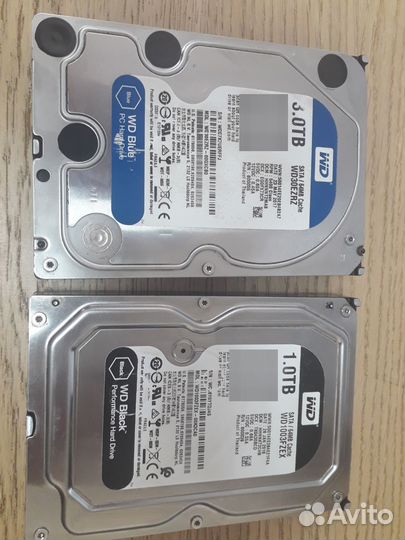 Жесткие диски WD на 3 и 1 тб