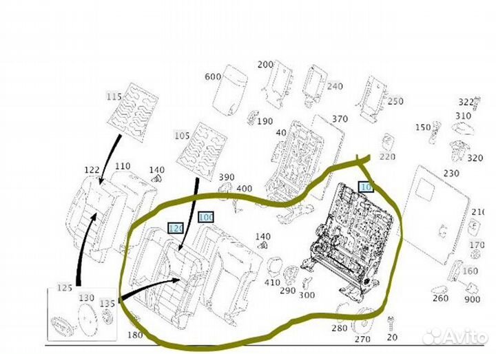 Б/У Сидение - В хорошем состоянииn- оригиналnnу