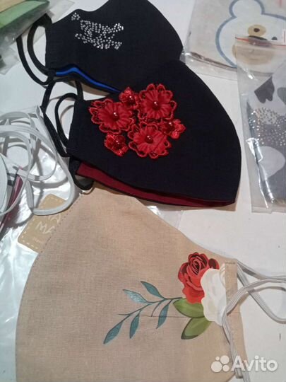 Маска медицинская черная