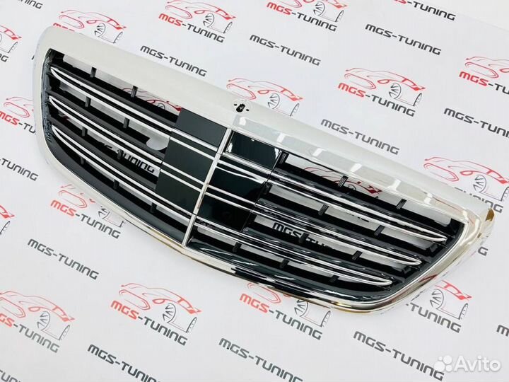 Решетка Mercedes S-class w222 S65 хром
