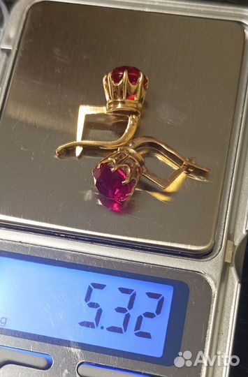 Золотые серьги СССР