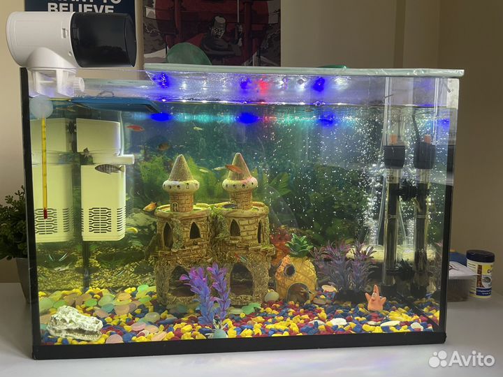 Продам аквариум на 60-80литров