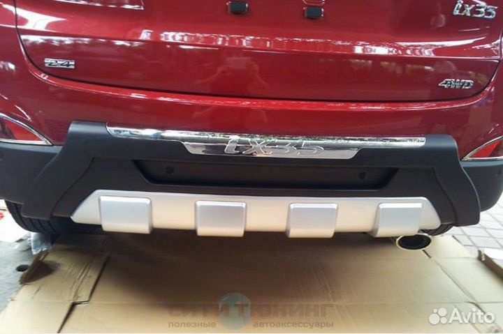 Накладка заднего бампера hyundai ix35