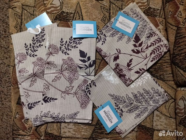 Кухонные полотенца и салфетки рогожка