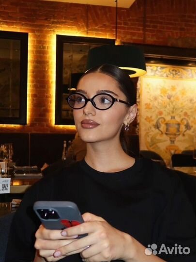 Очки MiuMiu имиджевые черные