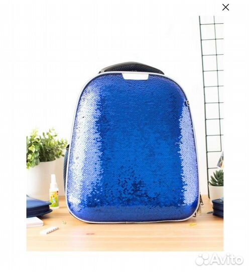 Ранец школьный для девочки 1 School sparkle blue